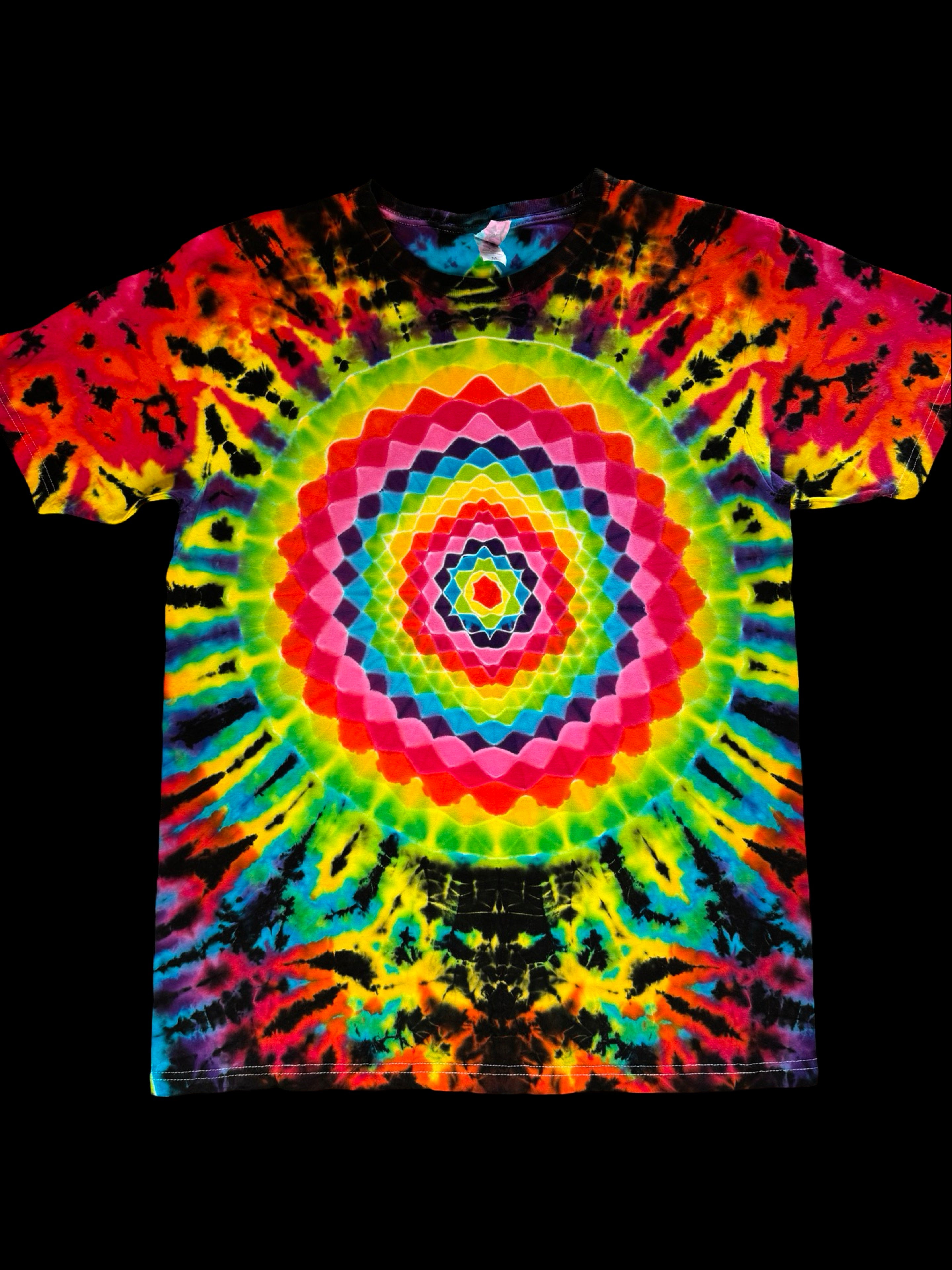 Hexdala with honeycomb back complicated tie dye – VibrantTies