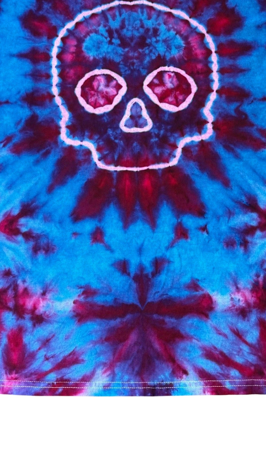 Cotton Candy Skull Tie Dye Tee Shirt